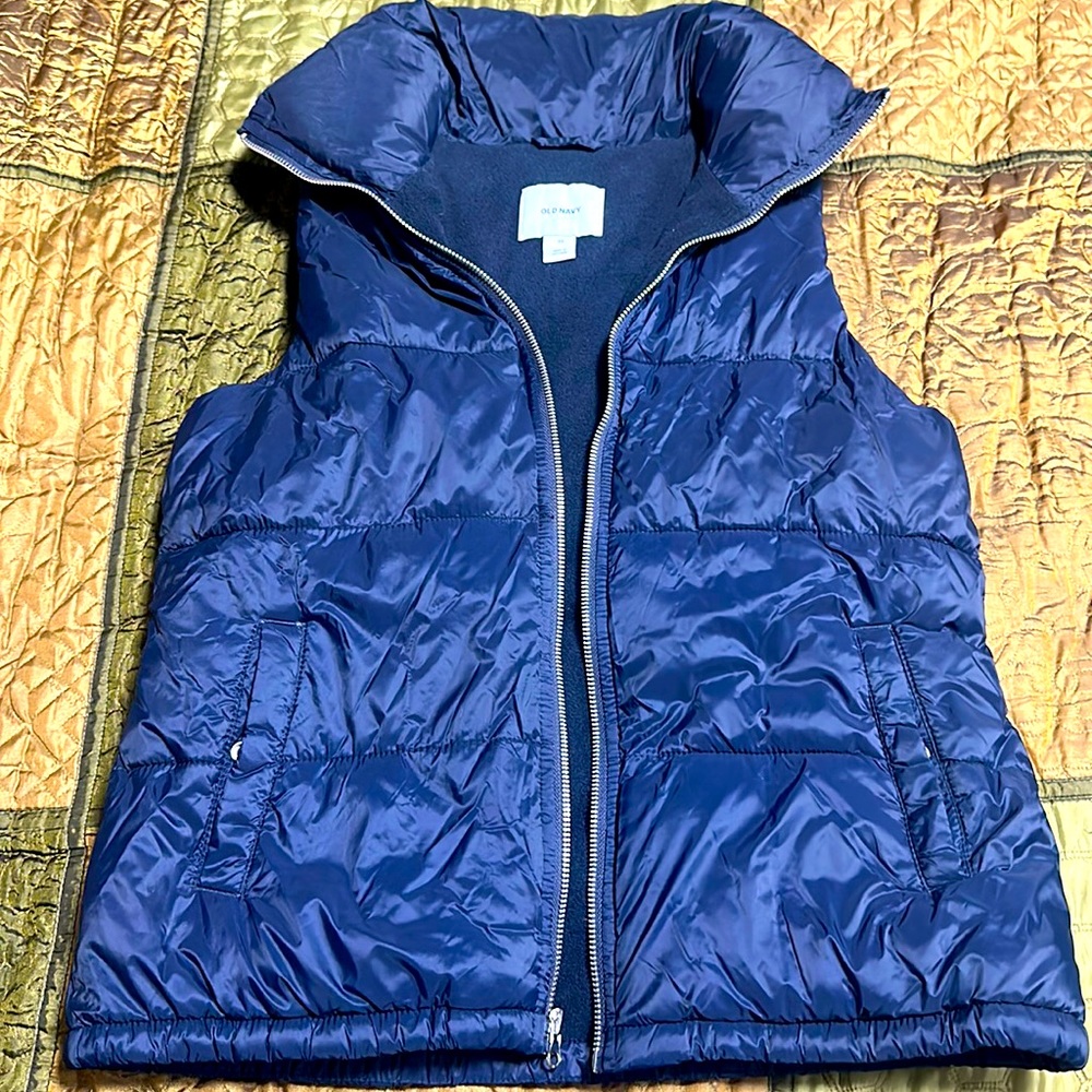 Old navy puff vest size xs navy
